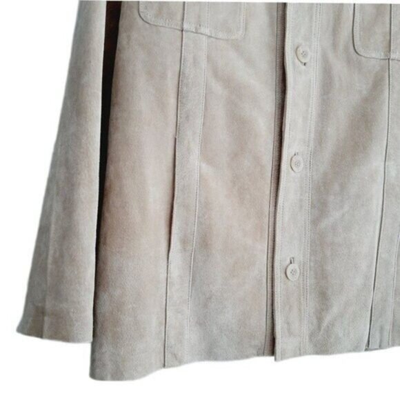 HATAWAY Vintage Genuine Suede Blazer Jacket Light Tan Men's Sz XL - Picture 3 of 13